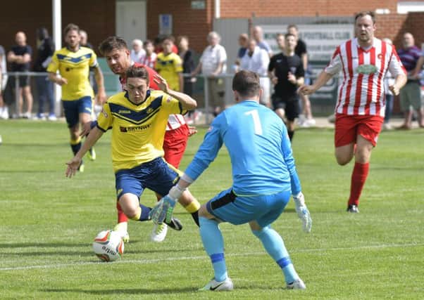 Ryan Pennery scored in the win over Kempston Rovers at the start of the season. Picture: Neil Marshall (171026-10)