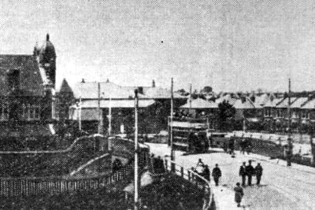 Looking down on Albert Road bridge when the East Southsea branch line passed underneath.  Picture: Barry Cox Collection