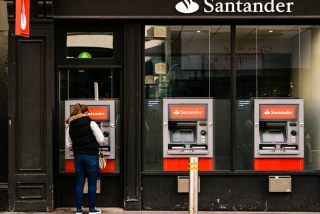 A Santander cashpoint