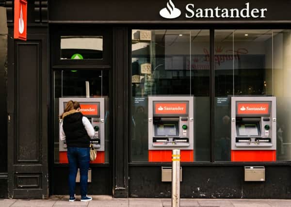A Santander cashpoint