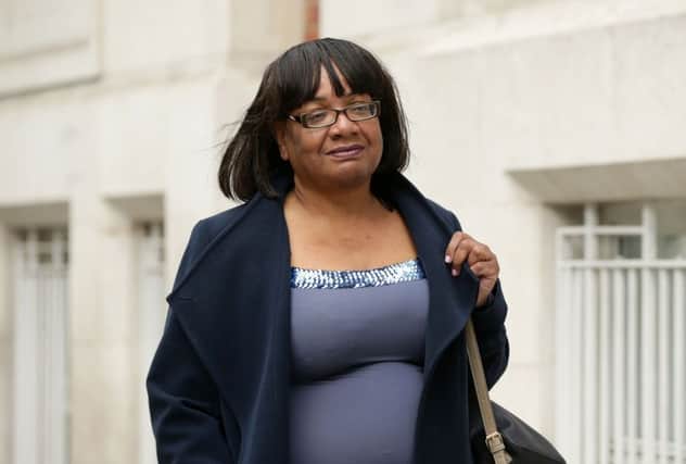 A tweet about shadow home secretary Diane Abbott drew widespread criticism from social media users