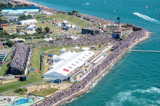 The crowds in 2016 when the America's Cup was held in Portsmouth