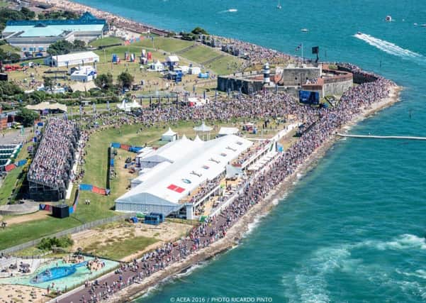 The crowds in 2016 when the America's Cup was held in Portsmouth