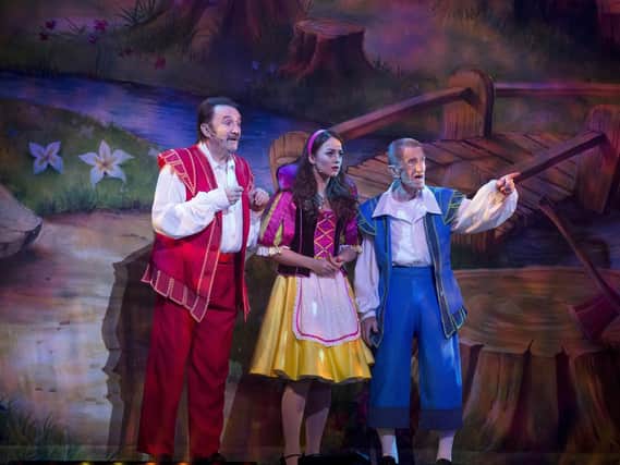 The Chuckle Brothers with Charlotte Haines in Snow White and The Seven Dwarfs at Mayflower Theatre, Southampton