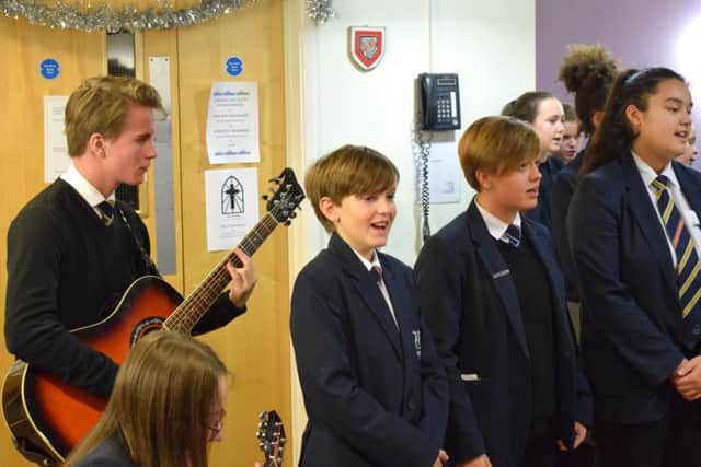Priory School Choir entertain residents