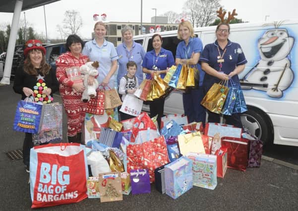 Some of the presents handed over to QA by South Coast Transporters Picture: Ian Hargreaves