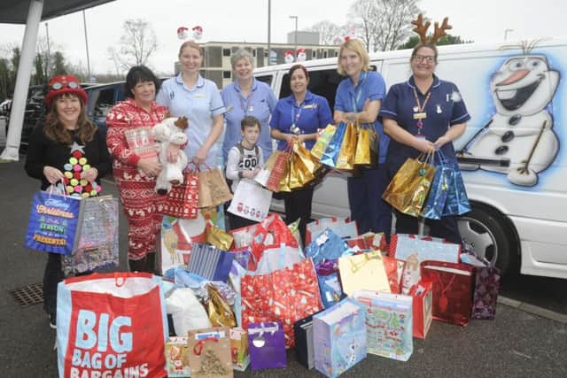 Some of the presents handed over to QA by South Coast Transporters Picture: Ian Hargreaves