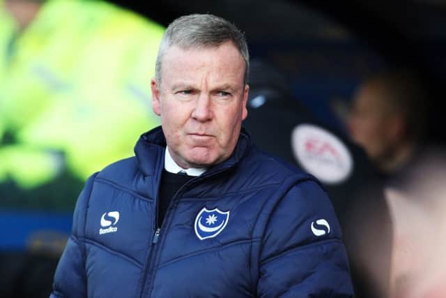 Pompey boss Kenny Jackett. Picture: Joe Pepler