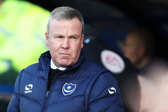Pompey boss Kenny Jackett. Picture: Joe Pepler