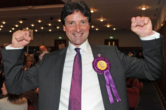 Steve Hastings when he won the Baffins seat for Ukip in 2014. He later joined the Tories
