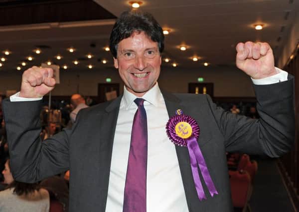 Steve Hastings when he won the Baffins seat for Ukip in 2014. He later joined the Tories