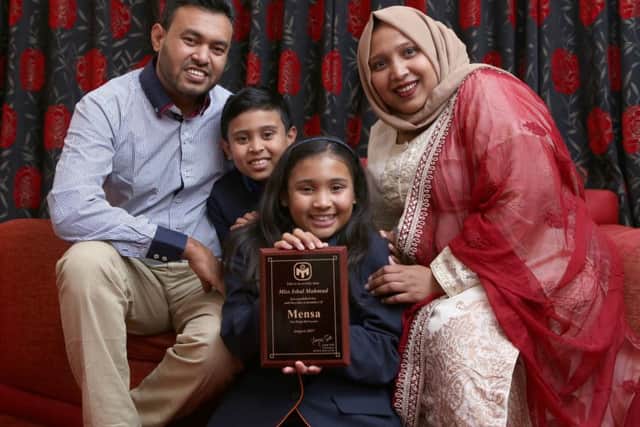 Ishal's father, Forhad Mahmud, Zeeshan, eight, Ishal, 11, and her mother Momtaj. Picture : Habibur Rahman