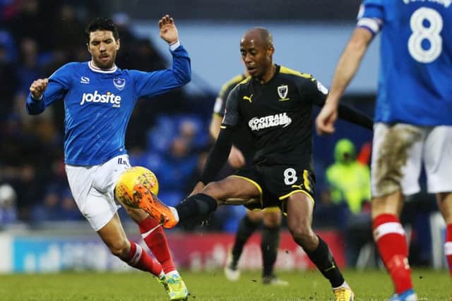 Danny Rose in action against AFC Wimbledon. Picture: Joe Pepler