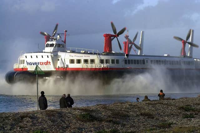Rick would have loved to have piloted The Princess Anne, but had to make do with a remote-controlled hovercraft at Christmas
