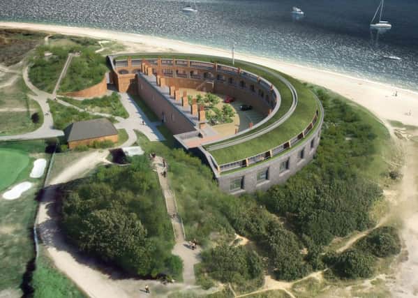 A CGI of the proposed redevelopment of

Fort Gilkicker  Picture: Tom Wren