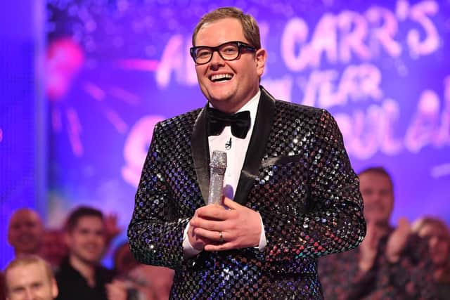 Alan Carr rings in the New Year.