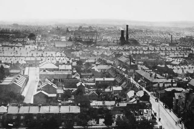 A superb view across the south of Portsea Island from the tower of St Marys Church, Fratton.  Picture: Robert James Collection