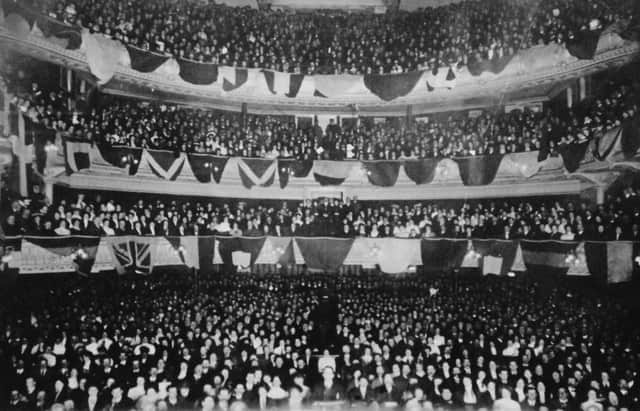 A packed Kings Theatre, Southsea, full of Crimean War and Indian Mutiny veterans. Picture: Robert James Collection
