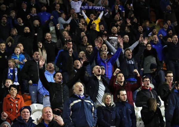 Pompey fans. Picture: Joe Pepler
