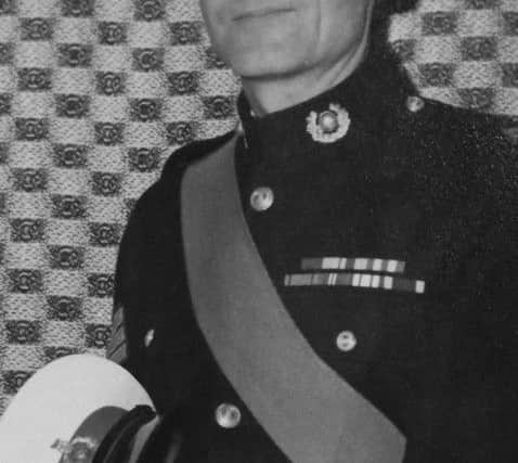 Sergeant John Parker on the day he retired from the Royal Marines in 1964.