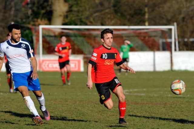 Petersfield's Billy Connor had some good chances to put the Rams on the scoresheet. Picture: Malcolm Wells
