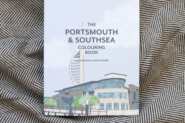 The front cover of The Portsmouth and Southsea Colouring Book. Picture: Sarah Fisher