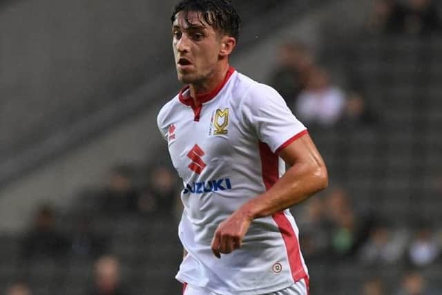 Joe Walsh was sent off for MK Dons in their win against Peterborough
