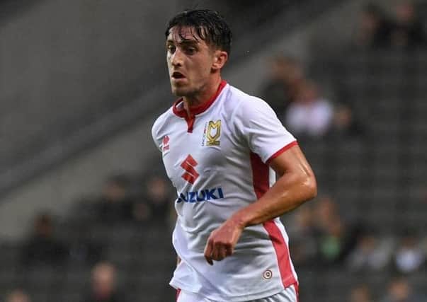 Joe Walsh was sent off for MK Dons in their win against Peterborough