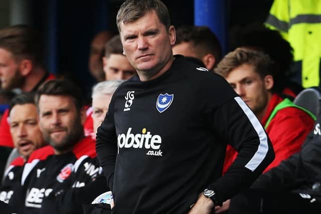Pompey assistant manager Joe Gallen