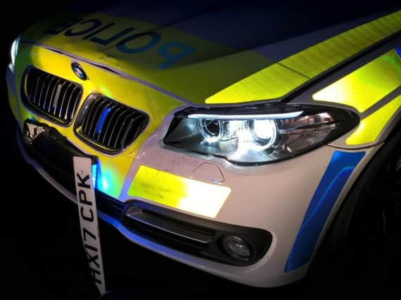 Police said a police car was rammed on New Year's Day by a Peugeot 106. Teh driver is being hunted by police after the Peugeot crashed in Hythe Road, Marchwood