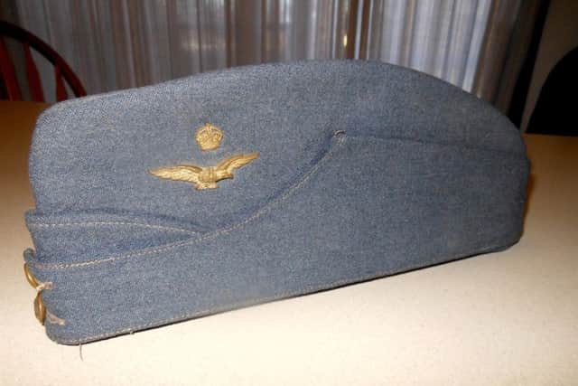 The RAF cap Byron Nilsson wants to return to its rightful owner