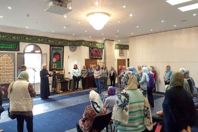 Women from St Johns, Shedfield, and St Nicholas, Wickham, visiting the Al Mahdi Centre mosque near Wickham