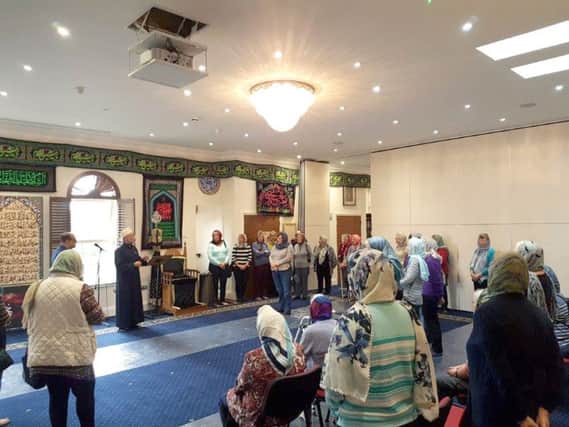 Women from St Johns, Shedfield, and St Nicholas, Wickham, visiting the Al Mahdi Centre mosque near Wickham