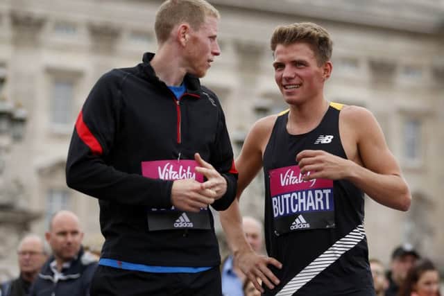 Great Britain's Andy Vernon (left) and Andrew Butchart