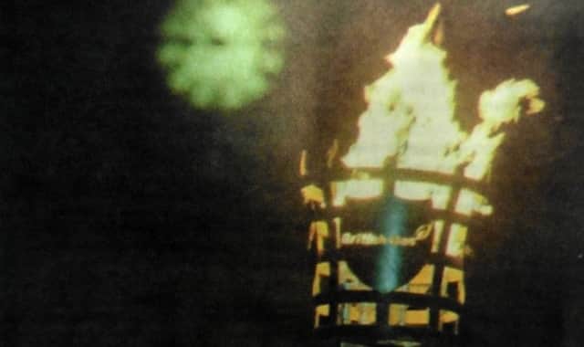 Portsmouth's millennium beacon is lit by Christopher Walters