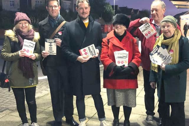 Stephen Morgan, Member of Parliament for Portsmouth South, joined campaigners across the citys train stations to listen to commuter concerns over the hike in rail fares