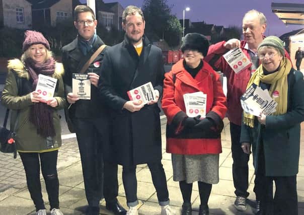 Stephen Morgan, Member of Parliament for Portsmouth South, joined campaigners across the citys train stations to listen to commuter concerns over the hike in rail fares