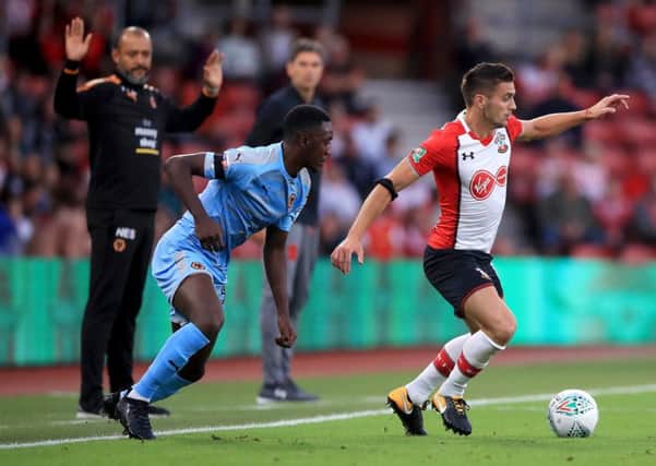 Sylvain Deslandes (left) in action for Wolves