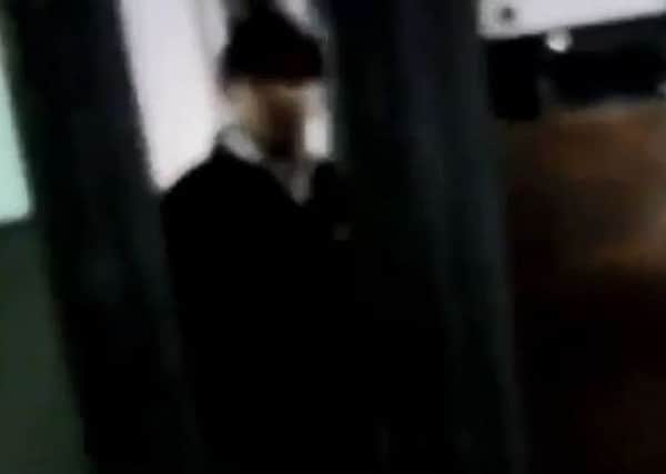 A still from the video showing a member of staff Steve spoke to. Picture: Steve Williams