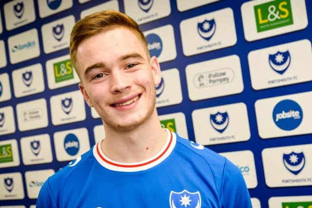 Pompey signing Connor Ronan. Picture: Colin Farmery