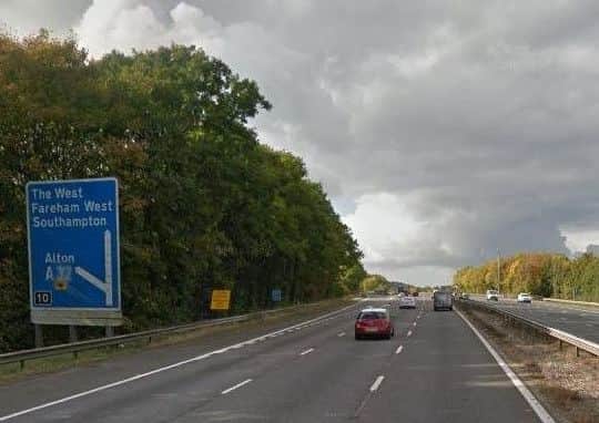 The M27 at Fareham. Picture: Google