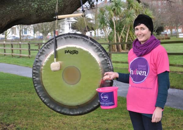 Alice McGarvie, founder of therapy group From the Harp, organised a gong bath in Southsea to raise money for the Breast Cancer Haven, in Titchfield.
