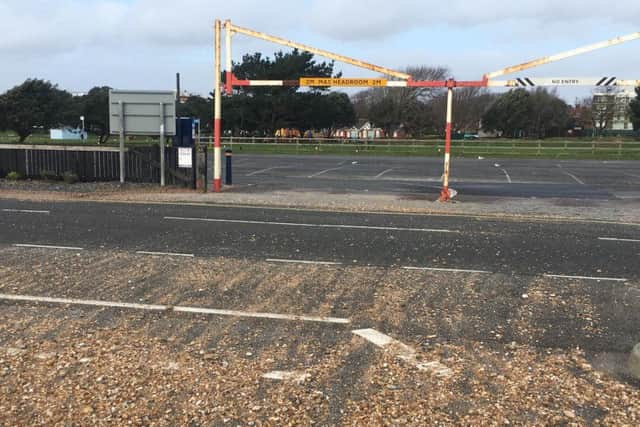 Police and bomb disposal experts were called to the car park at Canoe Lake in Southsea when a member of the public found a piece of 'historic ordnance'
