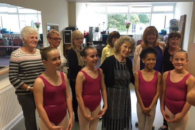 Eileen Walker with her ex pupils and students at the Mandaleigh Studios