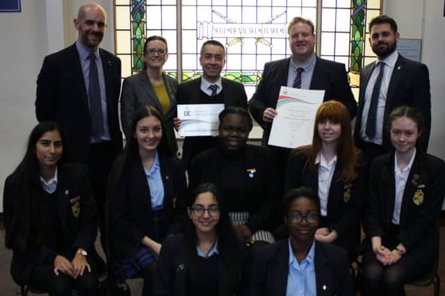 Pupils and staff from the Thinking Schools Academy Trust. Picture: TSAT