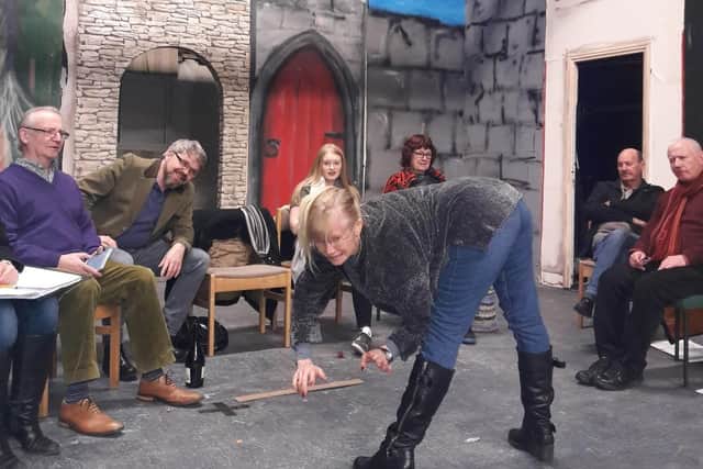 Rehearsals for Murder in The Village Hall by Titchfield Festival Theatre