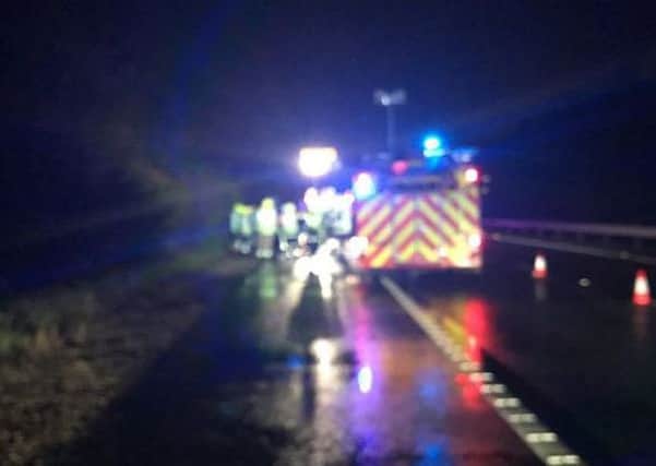 Fatal accident on the A3(M) at 10.40pm on January 4, 2018. Picture by Hampshire Roads Policing.