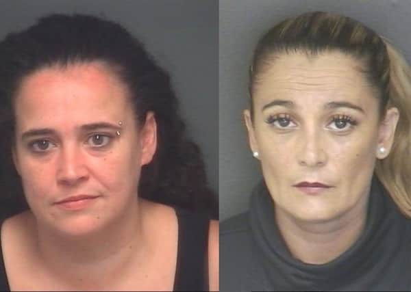 Left, Alison Alman, 43, of Morley Avenue, London and right, her sister Fabiola Alman, 47, of Bastion Road, Gibraltar. Both were jailed at Portsmouth Crown Court for smuggling in seven Albanian men into the UK via Portsmouth port.