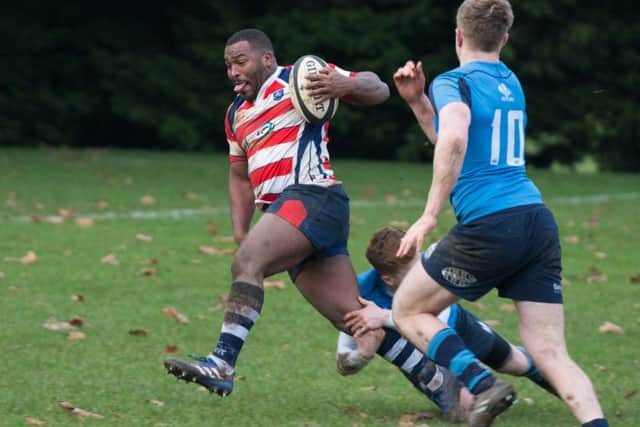 Havant's Jerome Trail heads for the try line against Chichester. Picture: Vernon Nash