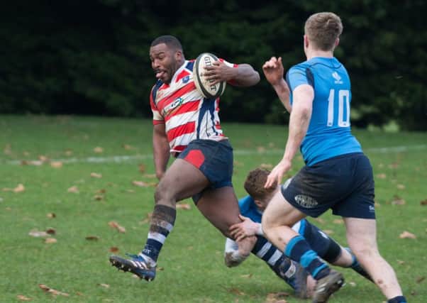 Havant's Jerome Trail heads for the try line against Chichester. Picture: Vernon Nash